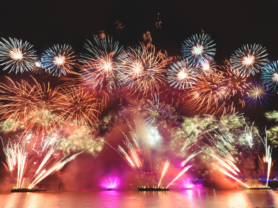 Cyclone Firework New Year’s Eve Fireworks Thames Cruise on board the Cyclone Clipper ...